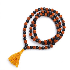 Rudraksha Karungali Mala - 108+1 Beads