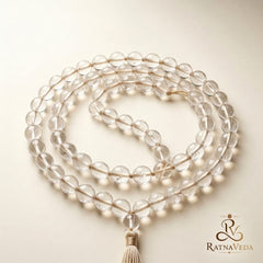 Sphatik mala | Lab Tested & Certified | Natural & Authentic