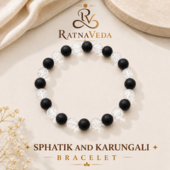 Sphatik & Karungali Bracelet